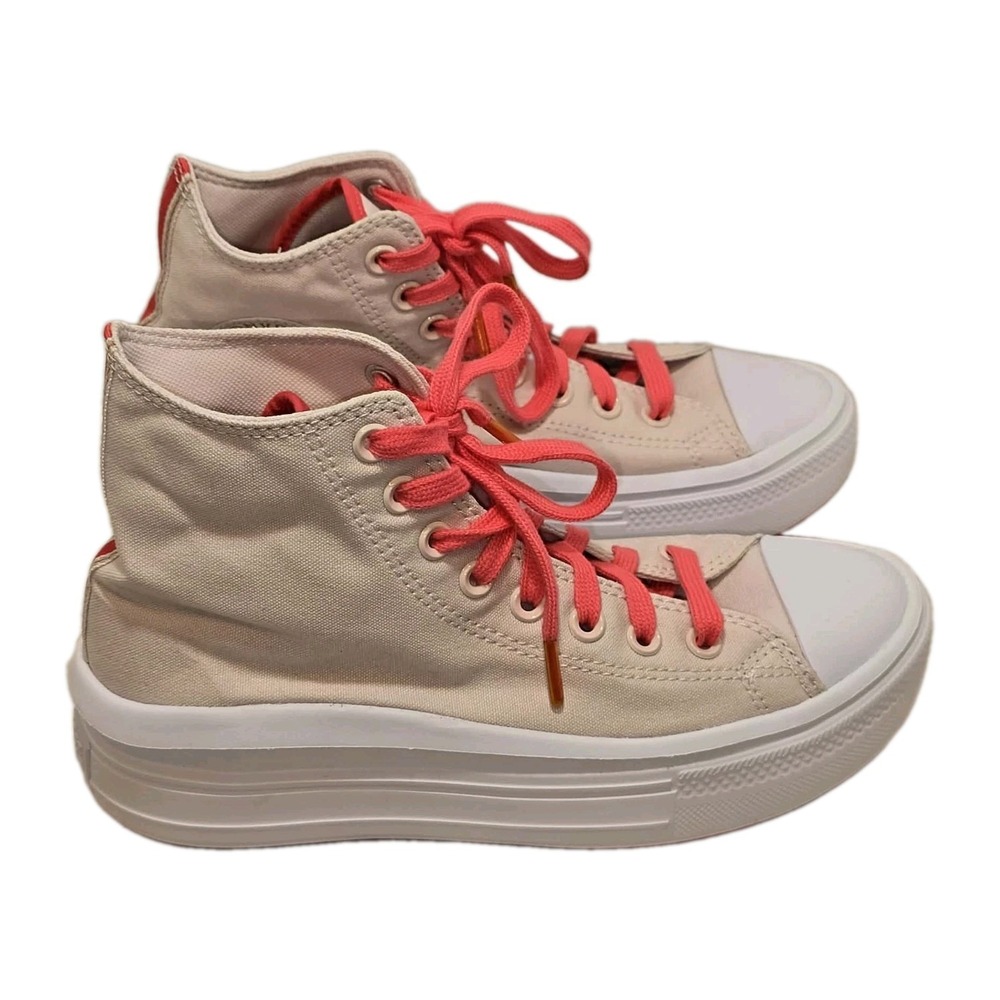 Converse Chuck Taylor All Star Move Hi Barely Rose Strawberry Jam Women 8.5